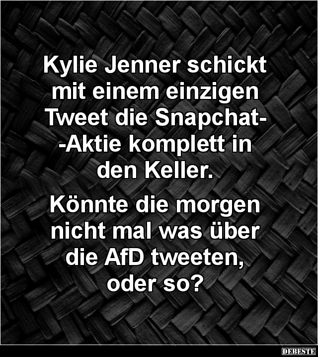 Kylie Jenner schickt mit einem einzigen Tweet... - Lustige Bilder | DEBESTE.de