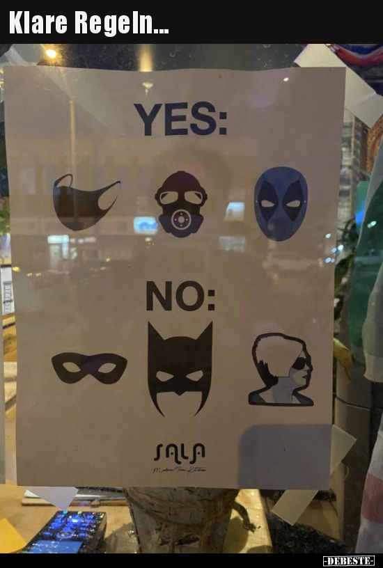 Klare Regeln...