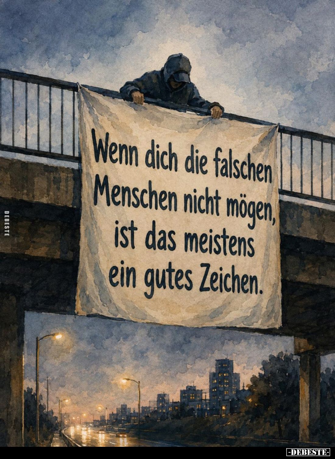 Wenn dich die falschen Menschen nicht mögen, ist das meistens ein gutes Zeichen.
