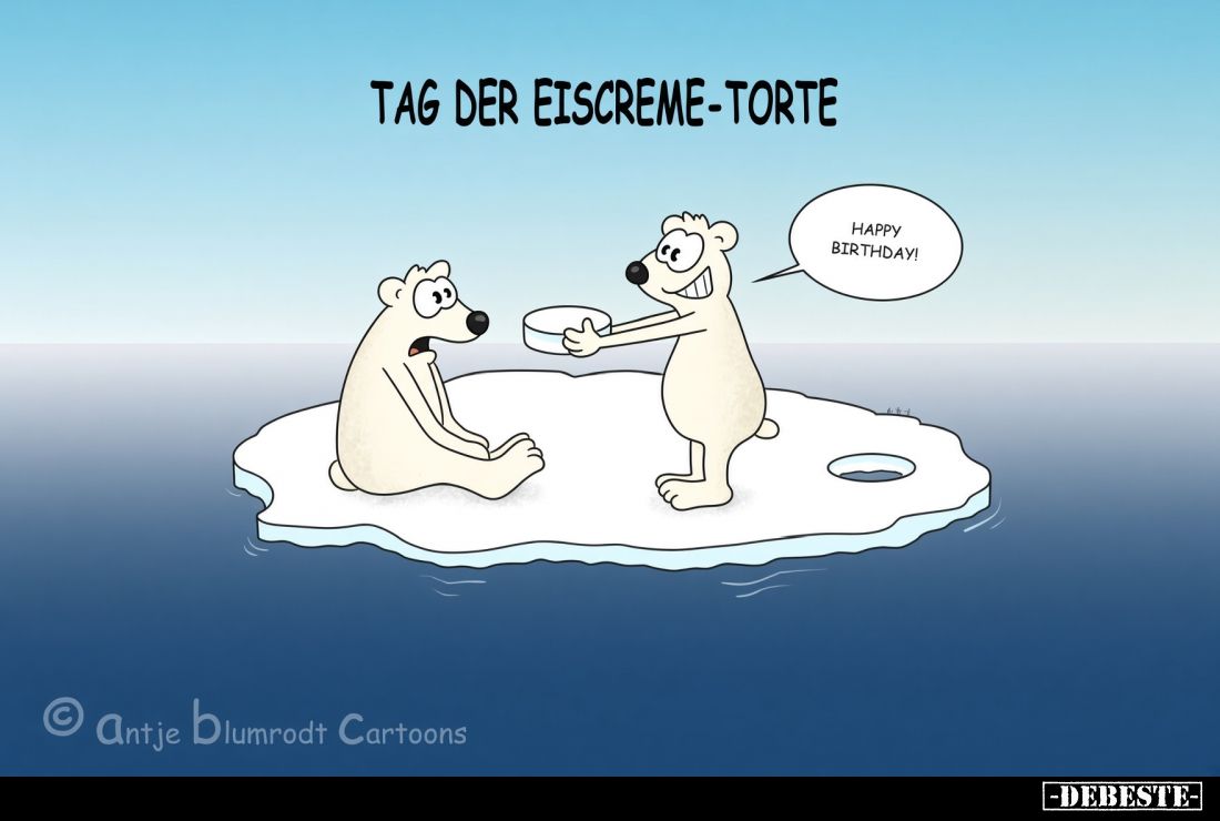 Tag der Eiscreme-Torte.
Happy Birthday!