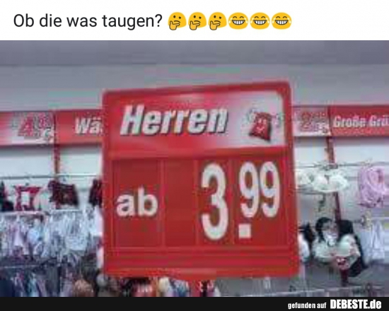 Ob die was taugen?