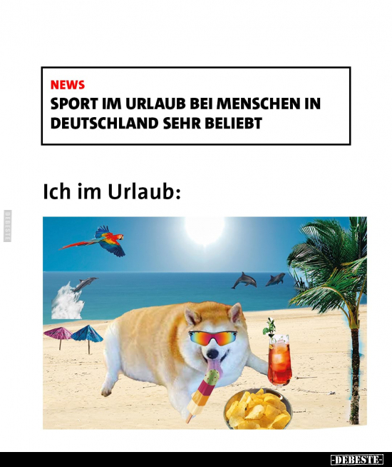 News Sport im Urlaub bei Menschen in Deutschland sehr.. - Lustige Bilder | DEBESTE.de