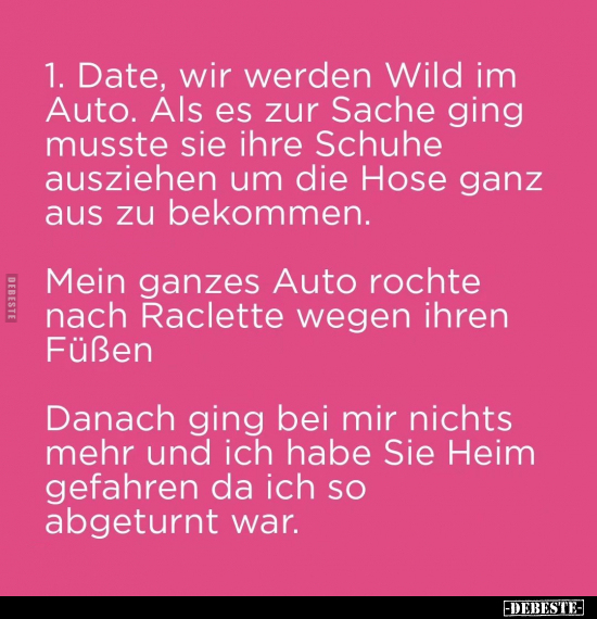 1. Date, wir werden Wild im Auto.. - Lustige Bilder | DEBESTE.de