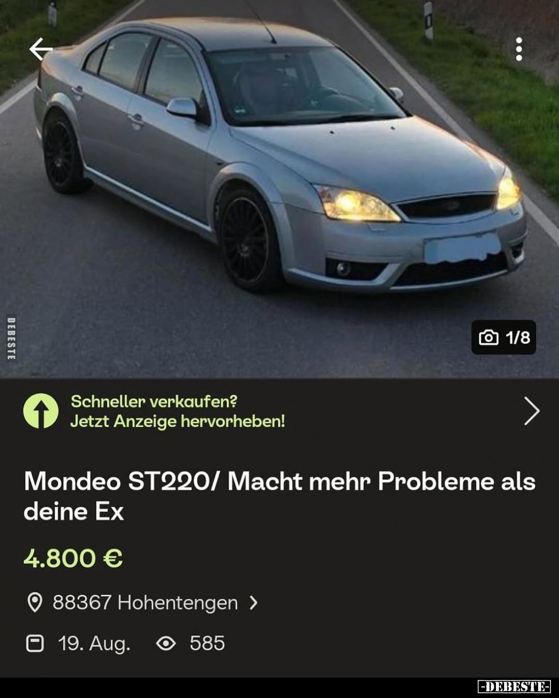 Mondeo ST220: macht mehr Probleme als deine Ex.