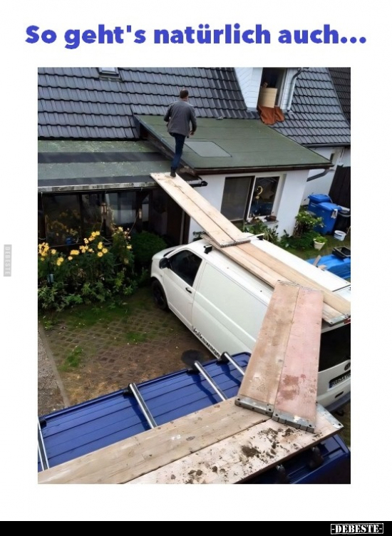 So geht's natürlich auch...
