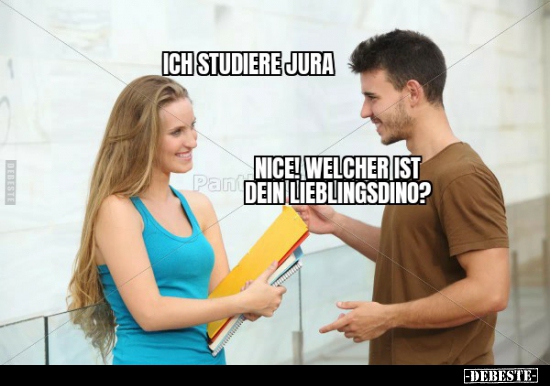 Ich studiere Jura..