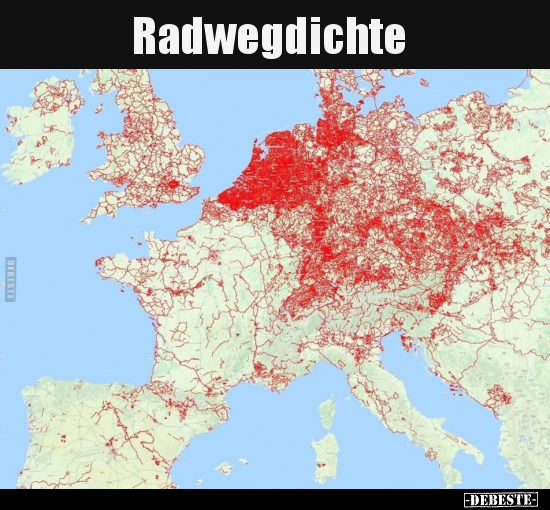 Radwegdichte..