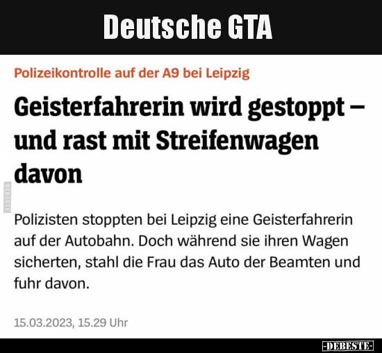 Deutsche GTA.. - Lustige Bilder | DEBESTE.de