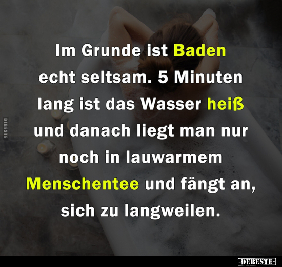 Im Grunde ist Baden echt seltsam.. - Lustige Bilder | DEBESTE.de