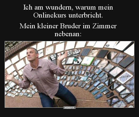 Ich am wundern, warum mein Onlinekurs unterbricht..