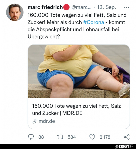 160.000 Tote wegen zu viel Fett, Salz und Zucker!.. - Lustige Bilder | DEBESTE.de