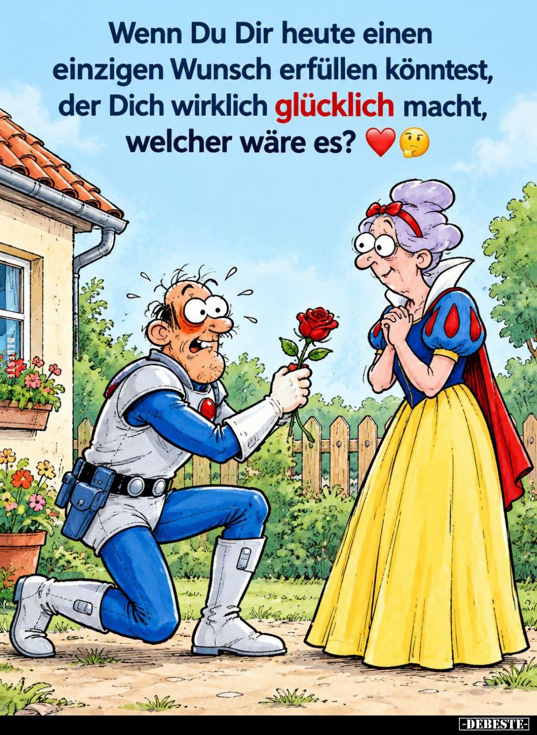Wenn Du Dir heute einen einzigen Wunsch erfüllen könntest, der Dich wirklich glücklich macht, welcher wäre es?