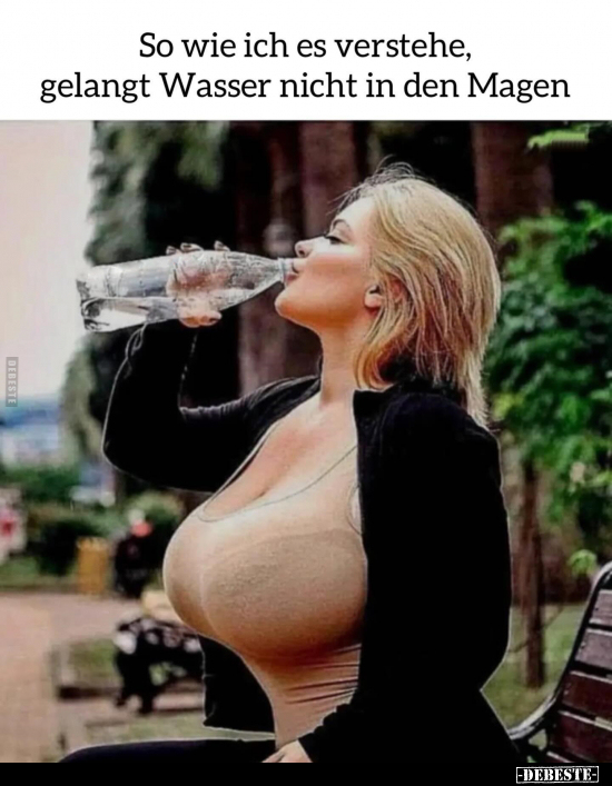 So wie ich es verstehe, gelangt Wasser nicht in den.. - Lustige Bilder | DEBESTE.de