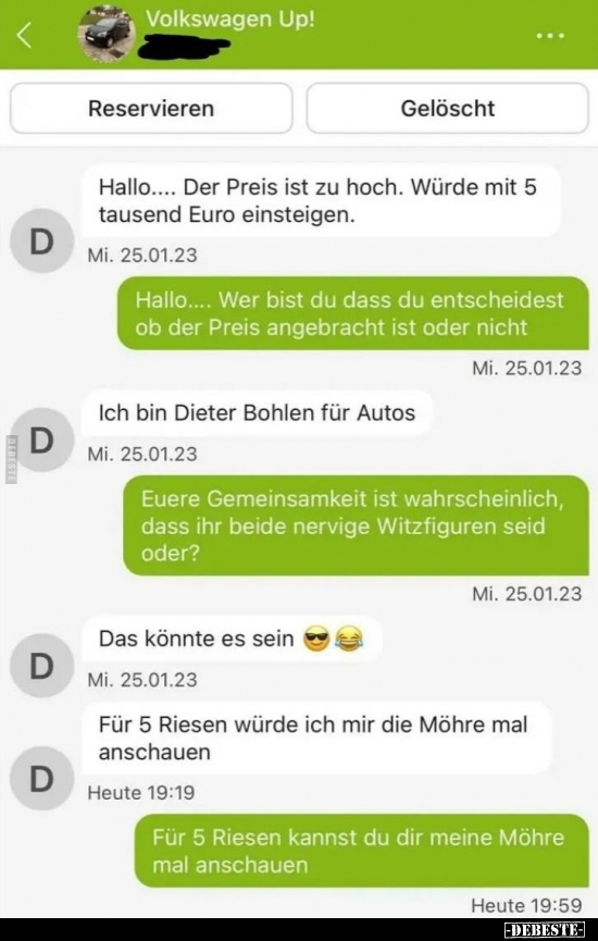 Hallo.... Der Preis ist zu hoch.. - Lustige Bilder | DEBESTE.de