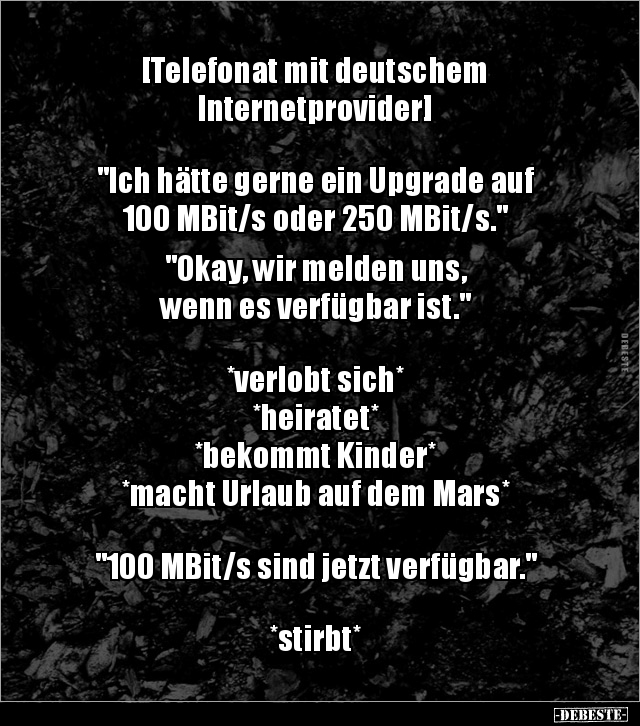 [Telefonat mit deutschem Internetprovider] "Ich hätte.." - Lustige Bilder | DEBESTE.de
