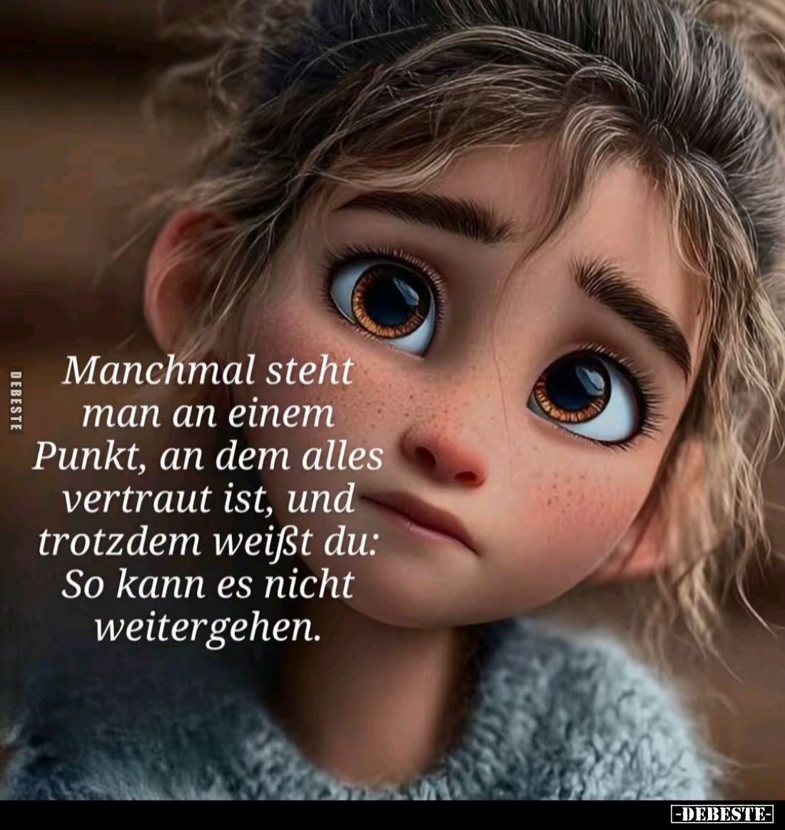 Manchmal steht man an einem Punkt, an dem alles vertraut ist, und trotzdem weißt du: So kann es nicht weitergehen.