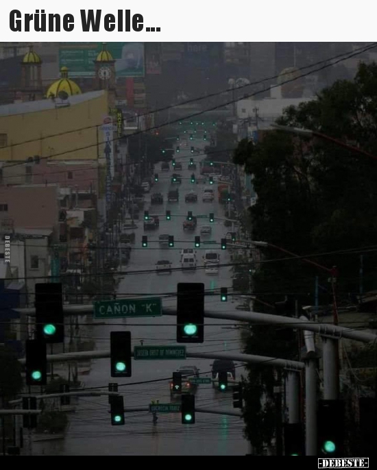 Grüne Welle...