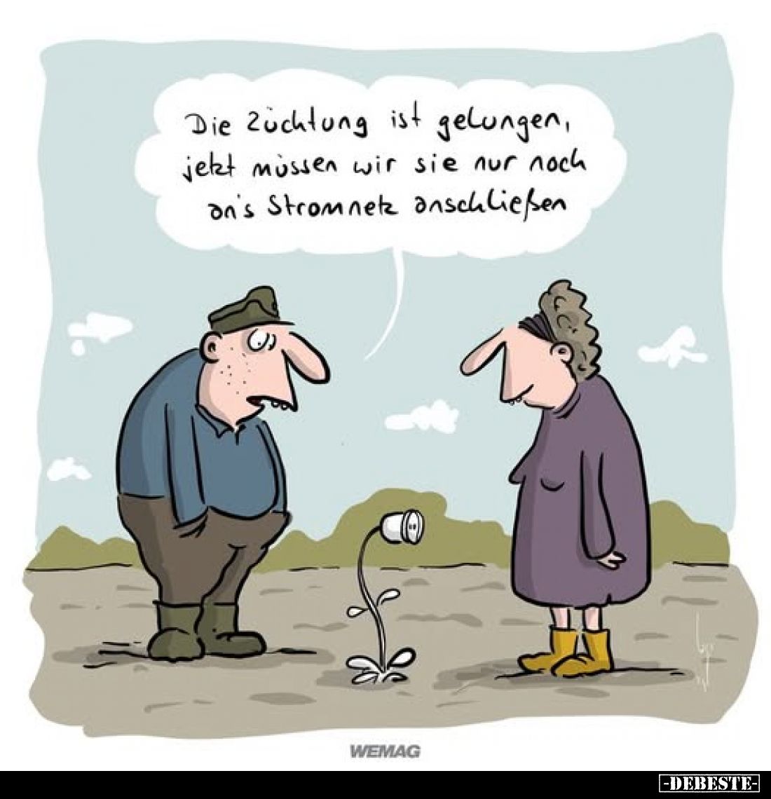 Die Züchtung ist gelungen, jetzt müssen wir sie nur noch an's Stromnetz anschließen