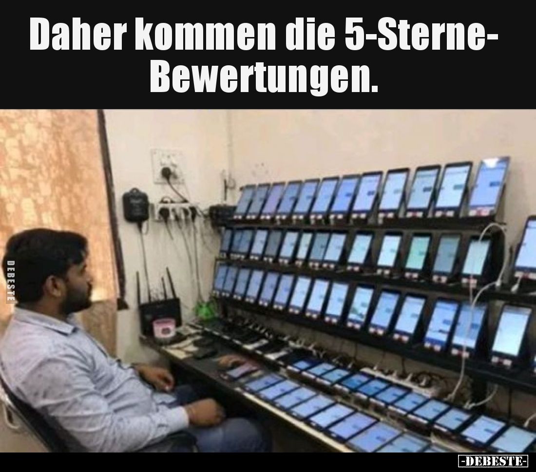 Daher kommen die 5-Sterne-Bewertungen.