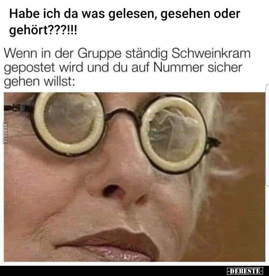 Habe ich da was gelesen, gesehen oder gehört???!!!