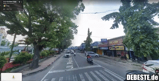 Eine Straße in Indonesien..