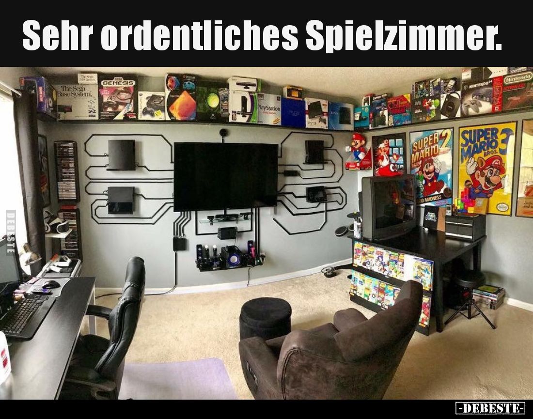 Sehr ordentliches Spielzimmer...