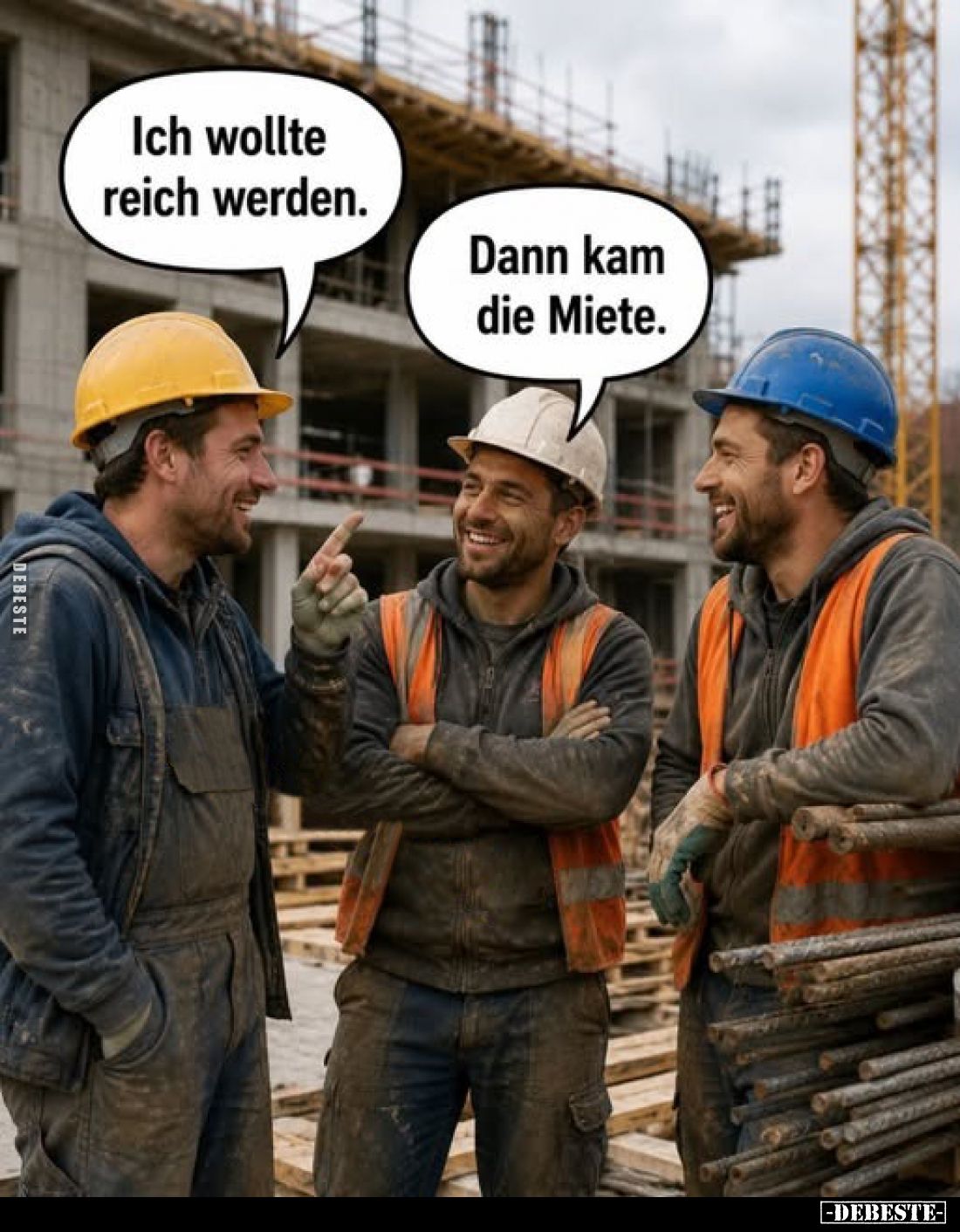 Ich wollte reich werden.
Dann kam die Miete.