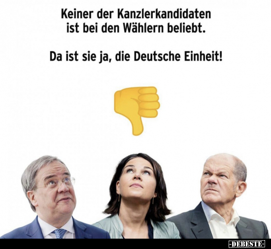 Keiner der Kanzlerkandidaten ist bei den Wählern..