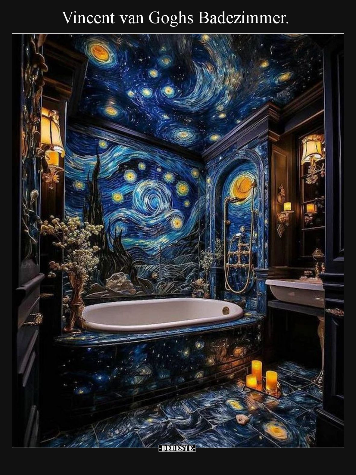 Vincent van Goghs Badezimmer.