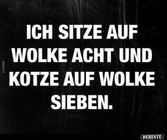 Ich sitze auf Wolke acht.. - Lustige Bilder | DEBESTE.de