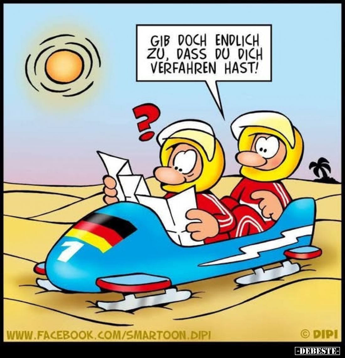 Gib doch endlich zu, dass du dich verfahren hast!