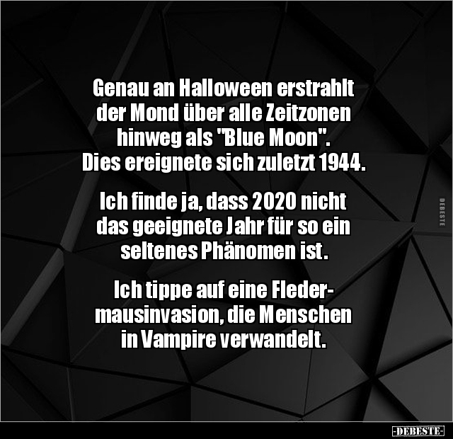 Genau an Halloween erstrahlt der Mond über alle Zeitzonen.. - Lustige Bilder | DEBESTE.de