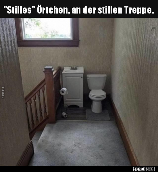 "Stilles" Örtchen, an der stillen Treppe... - Lustige Bilder | DEBESTE.de