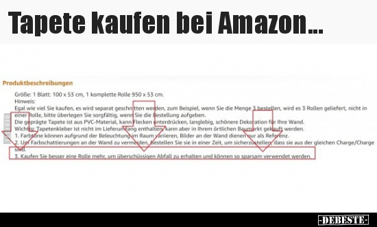 Tapete kaufen bei Amazon... - Lustige Bilder | DEBESTE.de