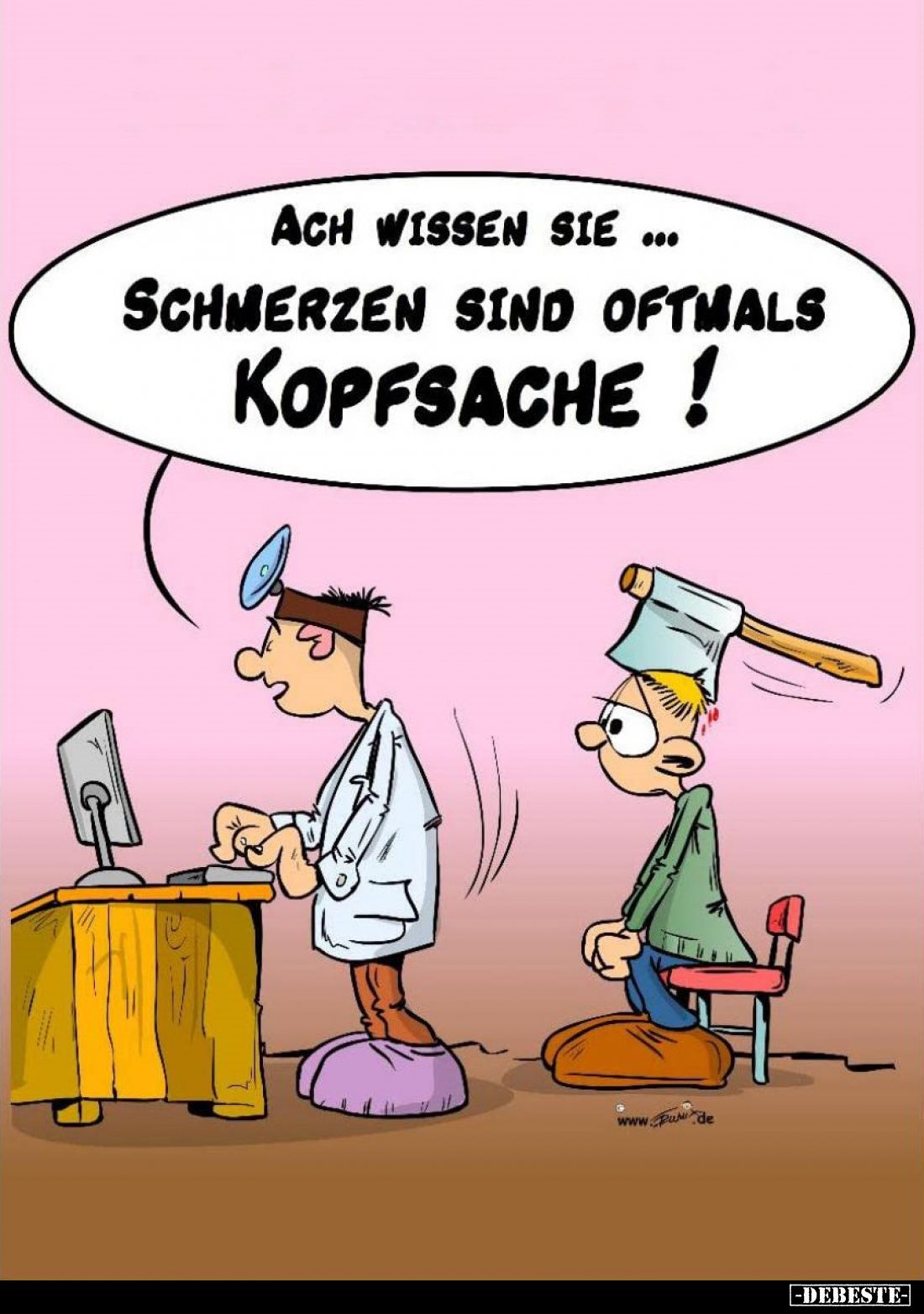 Ach wissen Sie ... Schmerzen sind oftmals Kopfsache !