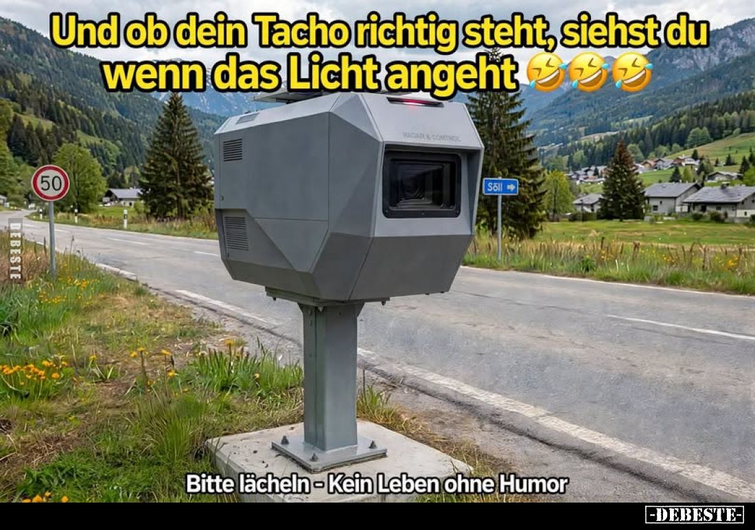 Und ob dein Tacho richtig steht, siehst du wenn das Licht angeht..