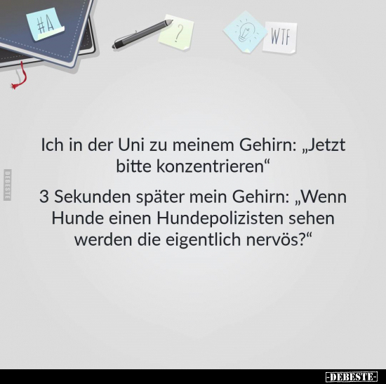 Ich in der Uni zu meinem Gehirn.. - Lustige Bilder | DEBESTE.de