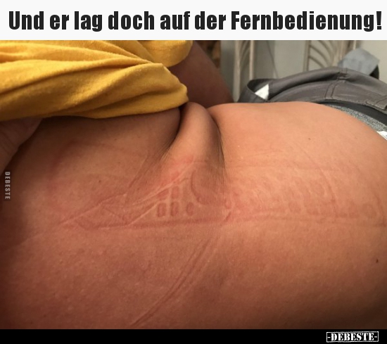 Und er lag doch auf der Fernbedienung!.. - Lustige Bilder | DEBESTE.de