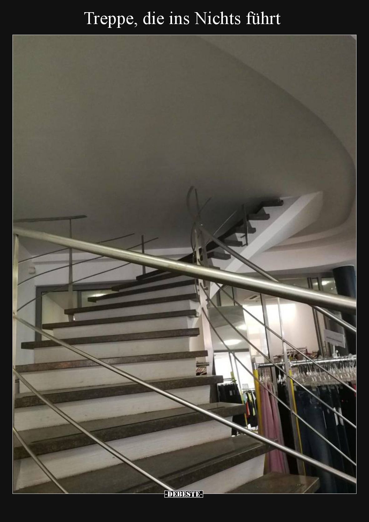 Treppe, die ins Nichts führt