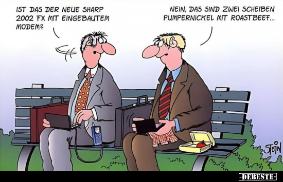 Ist das der neue Sharp 2002 FX mit eingebautem Modem?.. - Lustige Bilder | DEBESTE.de