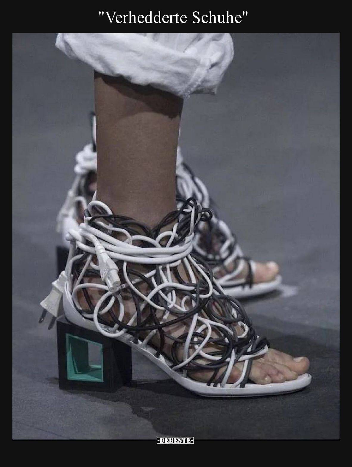 Verhedderte Schuhe