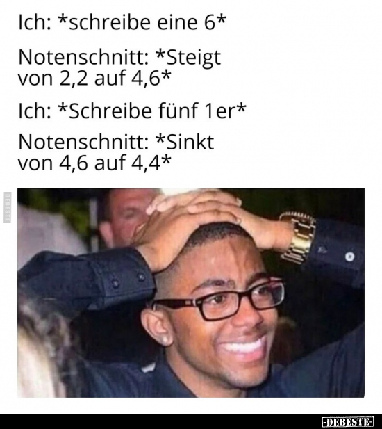 Ich: *schreibe eine 6*..