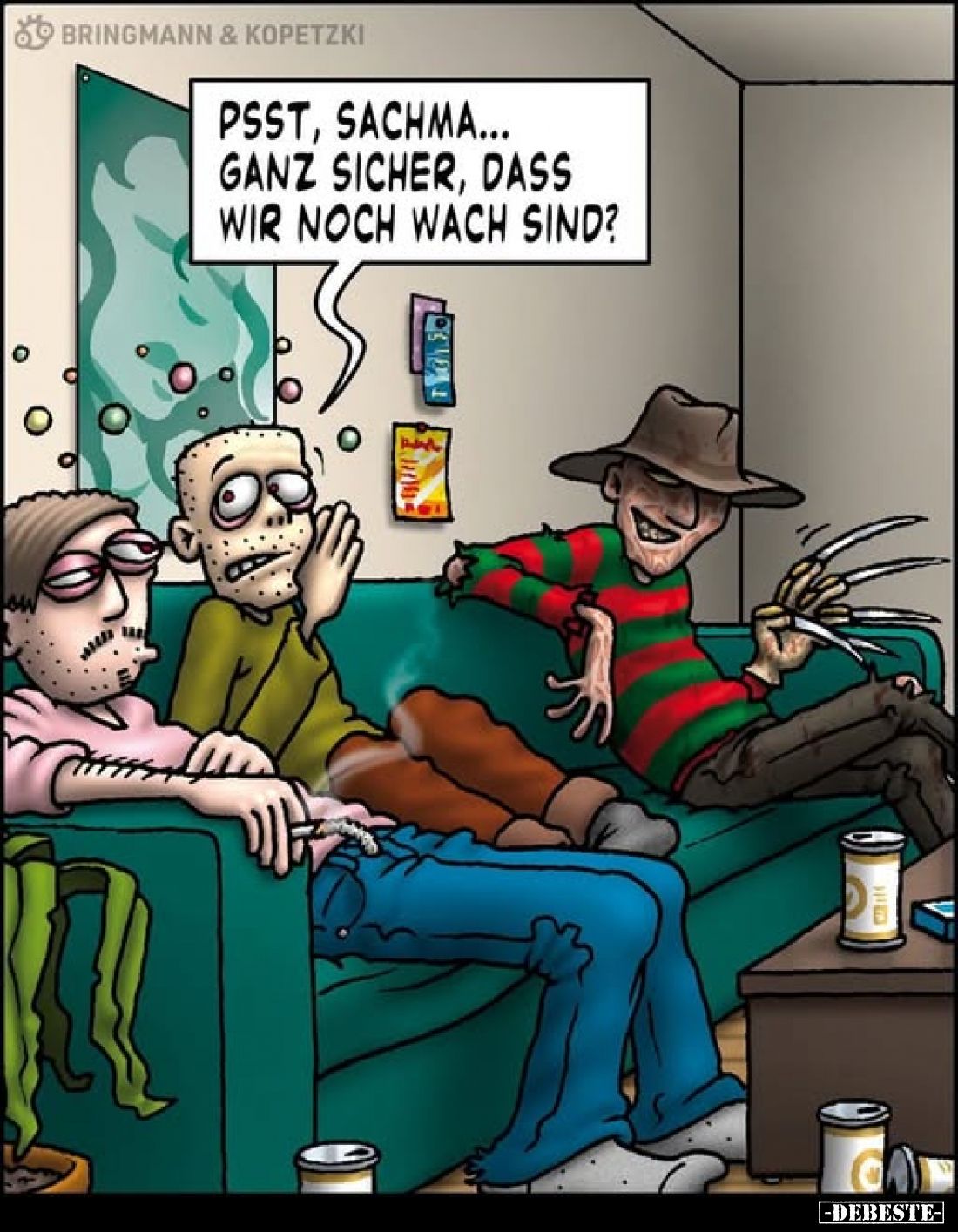 Psst, sachma... ganz sicher, dass wir noch wach sind?