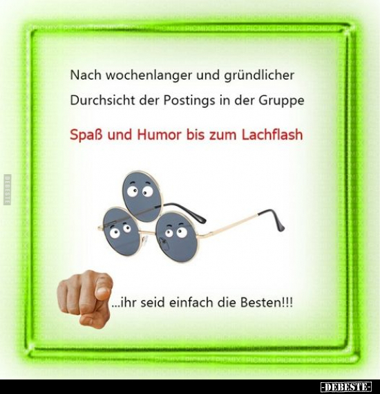 Nach wochenlanger und gründlicher Durchsicht der Postings.. - Lustige Bilder | DEBESTE.de
