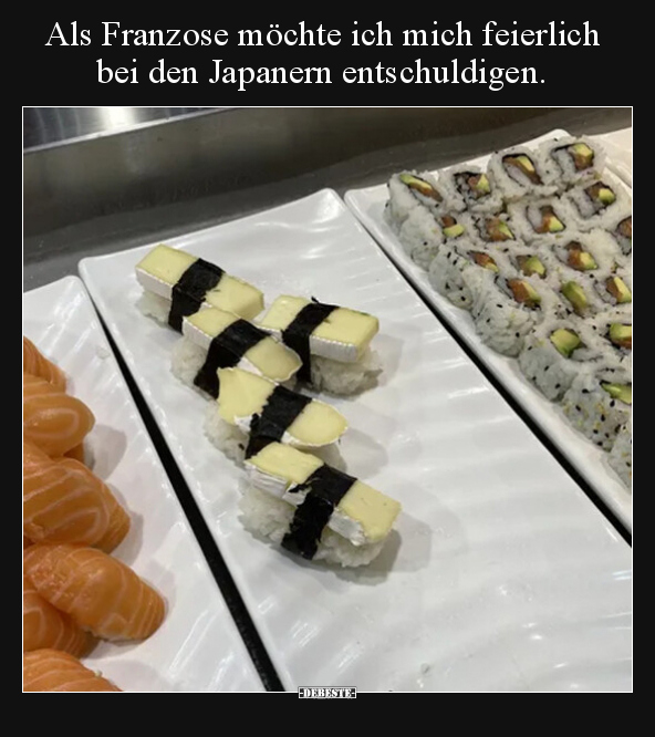 Als Franzose möchte ich mich feierlich bei den Japanern.. - Lustige Bilder | DEBESTE.de