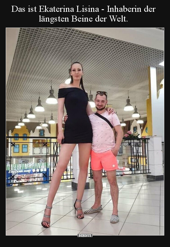 Das ist Ekaterina Lisina - Inhaberin der längsten Beine der.. - Lustige Bilder | DEBESTE.de
