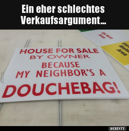 Ein eher schlechtes Verkaufsargument... - Lustige Bilder | DEBESTE.de
