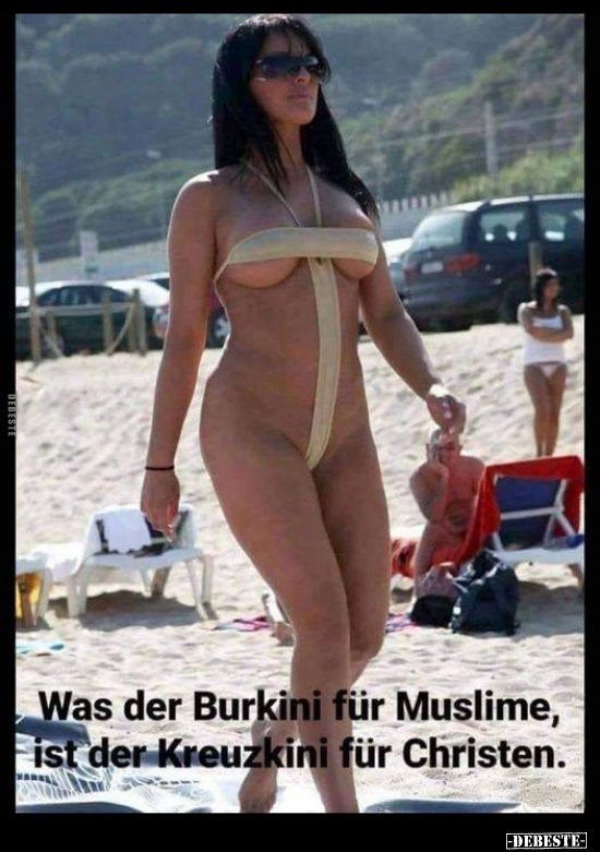 Was der Burkini für Muslime, ist der Kreuzkini für Christen.. - Lustige Bilder | DEBESTE.de