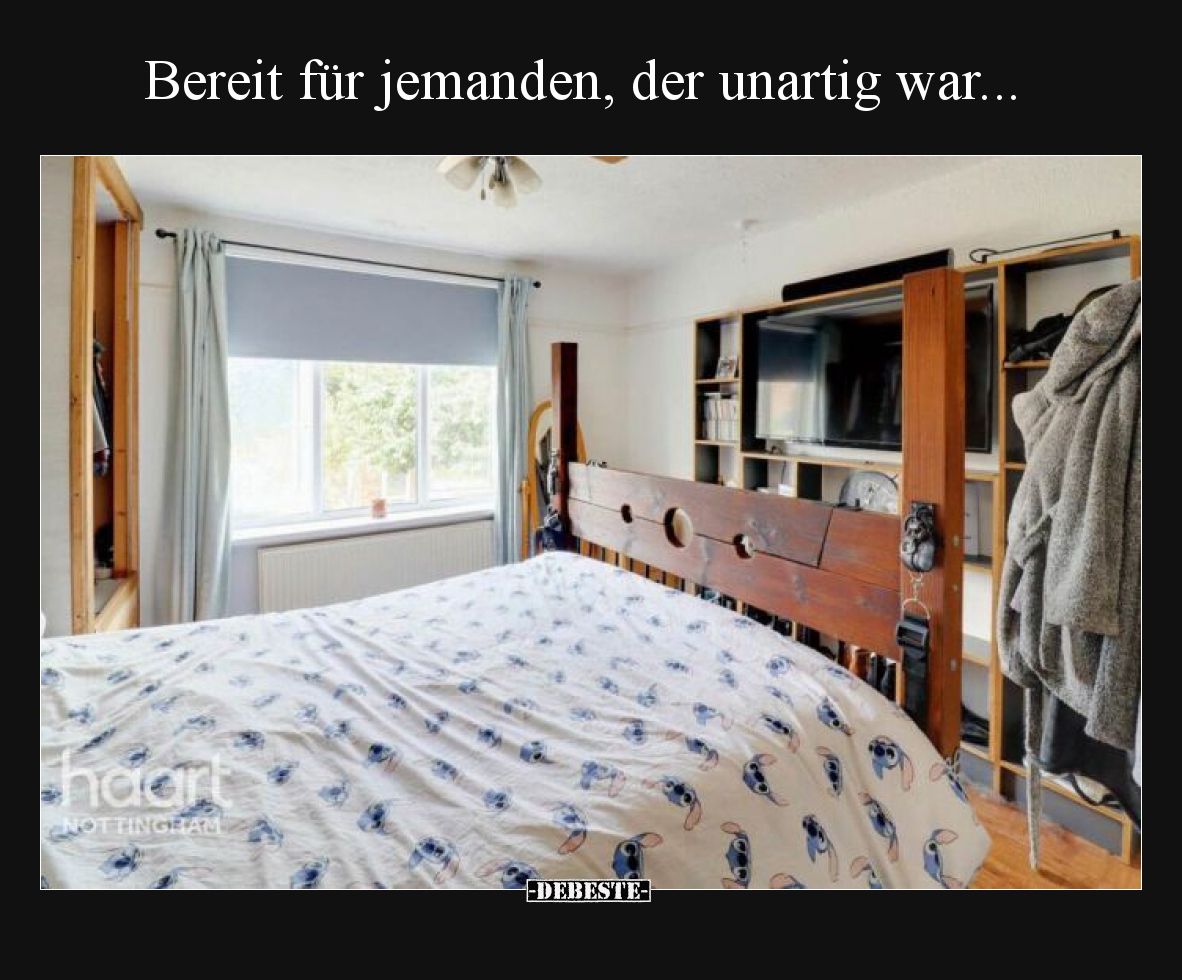 Bereit für jemanden, der unartig war...