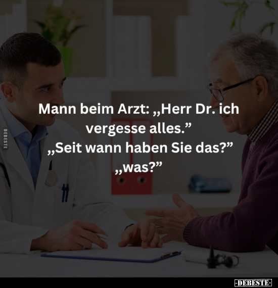 Mann, Beim Arzt, Arzt